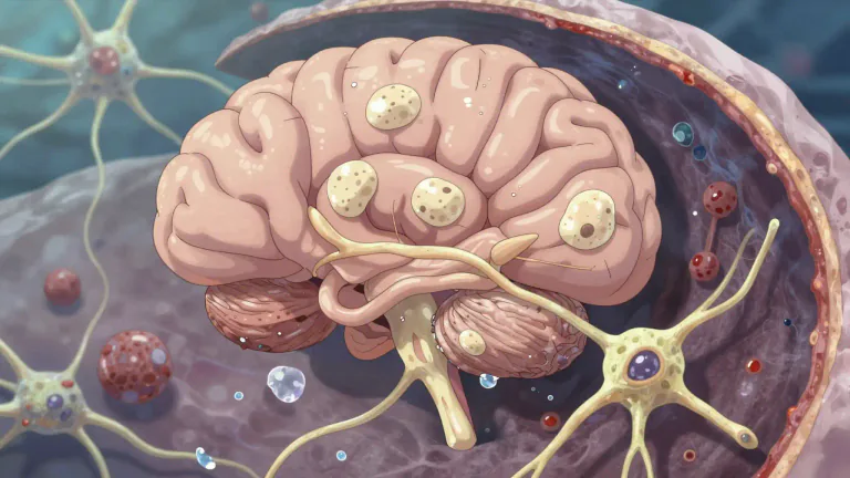 Visual representation of "amyloid" - A type of protein that can aggregate and form harmful deposits in various tissues, which may lead to diseases such as Alzheimer's.