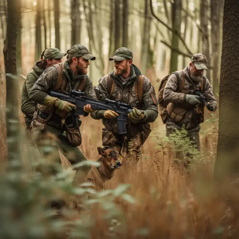 Visual representation of "hunt down" - To pursue or chase with the intent to capture.