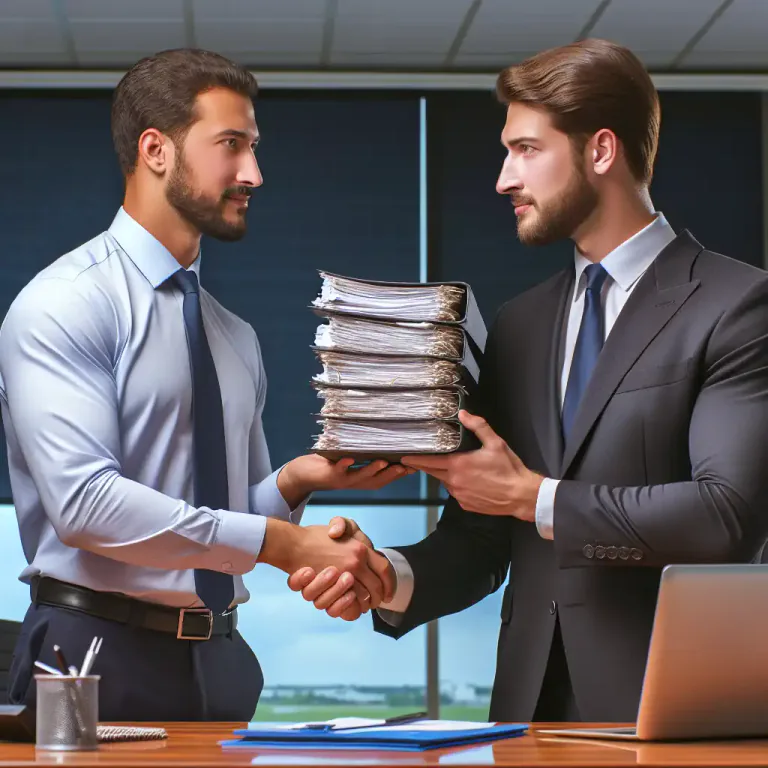 Visual representation of "cession" - An agreement in insurance where a company pays part of the risk to another company