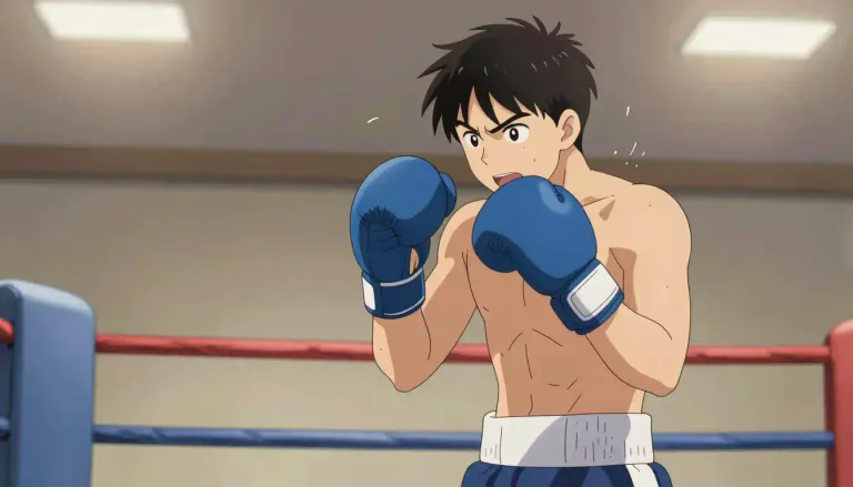 Visual representation of "boxer" - A person who fights as a sport, usually with their fists