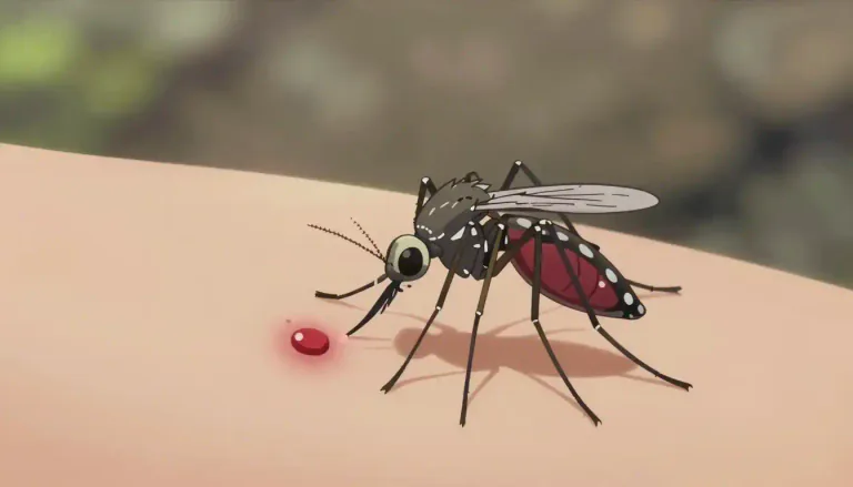 Visual representation of "bloodsucker" - An animal that sucks blood, like a leech or mosquito