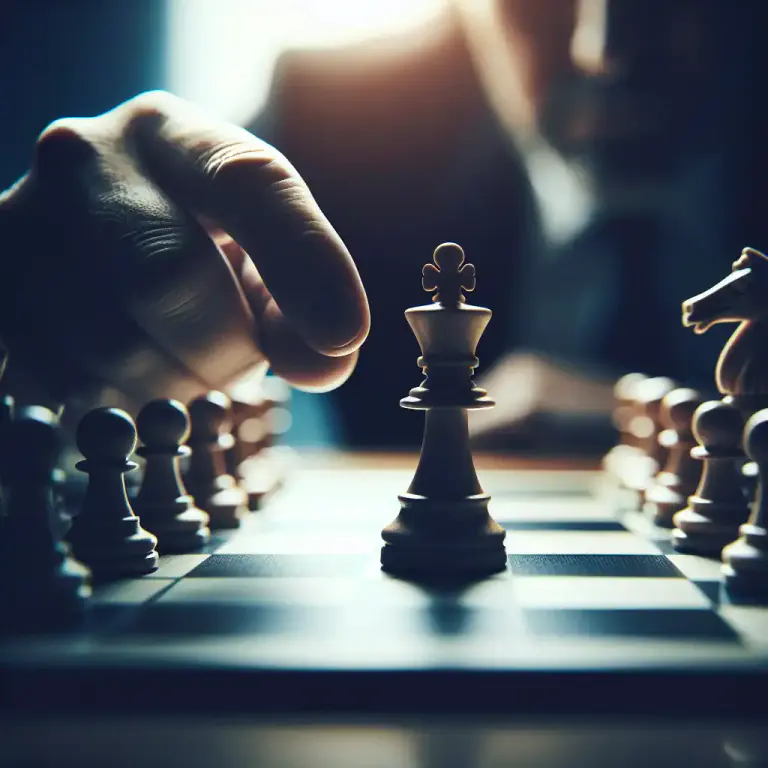 Visual representation of "check" - To stop someone from winning a game such as chess by threatening their king.