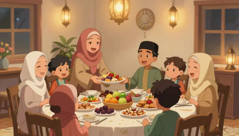 Visual representation of "eid" - It is a Muslim holiday or festival that is celebrated twice a year.