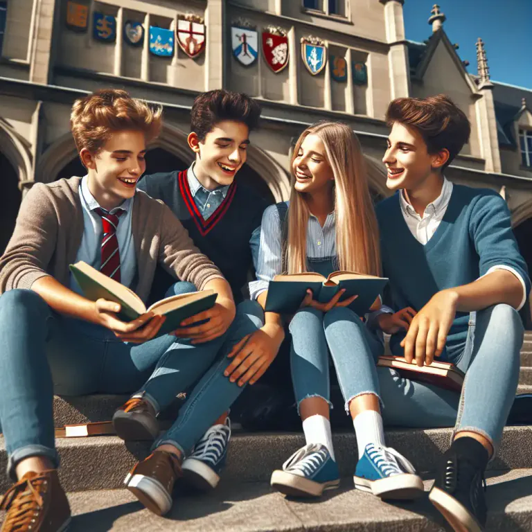 Visual representation of "foursome" - An arrangement of four people or things in a set or group