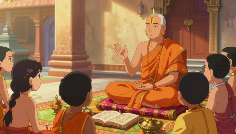 Visual representation of "pandit" - A knowledgeable or wise person, often a teacher or scholar, particularly in Hinduism.