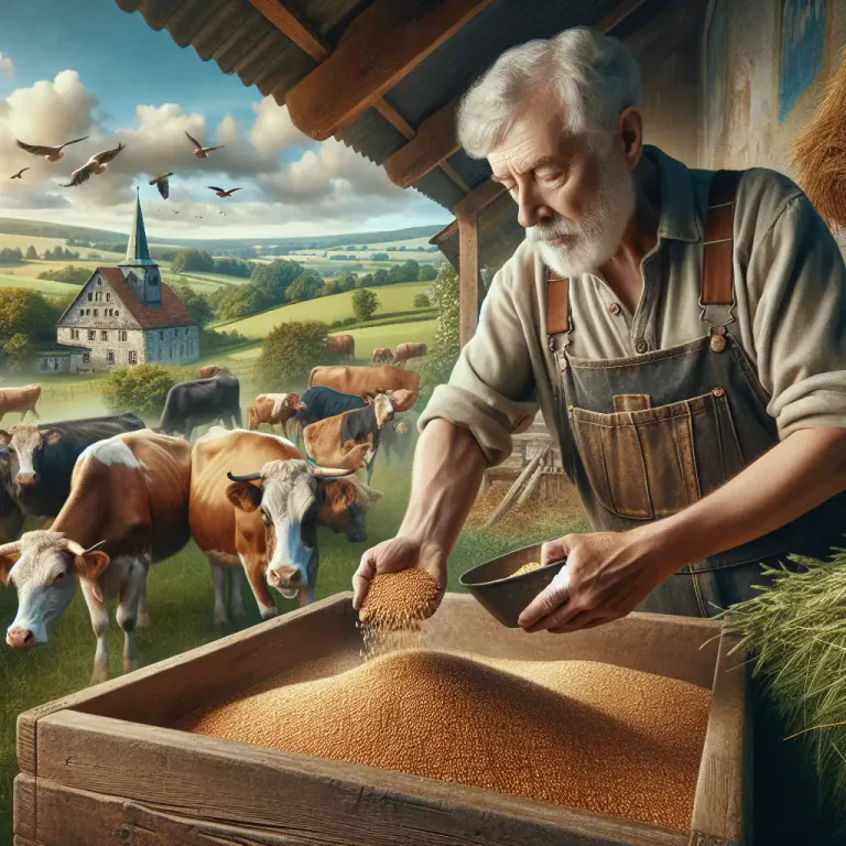 Visual representation of "bran" - Bran is also a type of food for cattle and other animals, that is made from these outer grain parts.