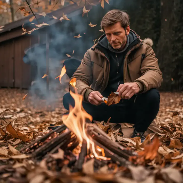 Visual representation of "set light to something" - To start a fire or cause something to start burning