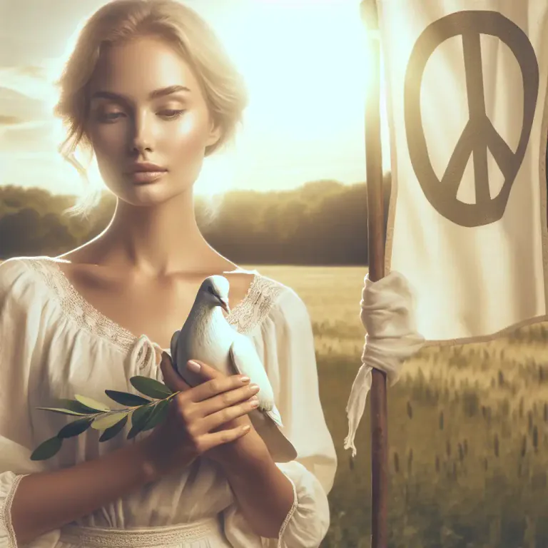 Visual representation of "pacifism" - The doctrine that all forms of violence, including war, are unjustifiable, and that peace should be the goal of all individuals and societies