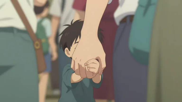Visual representation of "latch onto" - To attach or connect oneself to someone or something.