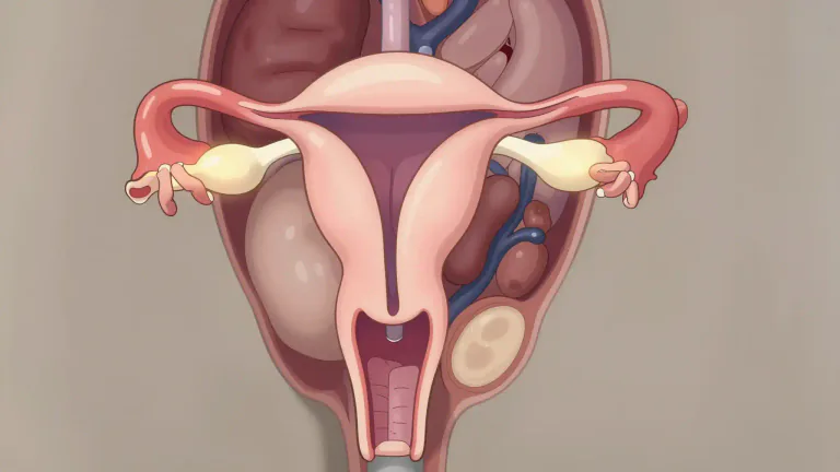 Visual representation of "uterine" - Relating to the uterus, the major female hormone-responsive reproductive sex organ.