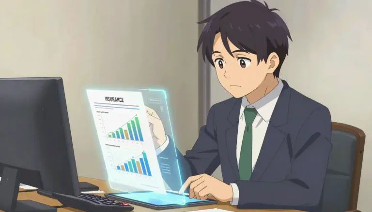 Visual representation of "actuary" - A person whose job is to calculate financial risks, such as insurance costs.