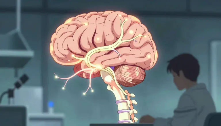 Visual representation of "neuroscience" - The scientific study of the nervous system, including the brain, spinal cord, and nerves.