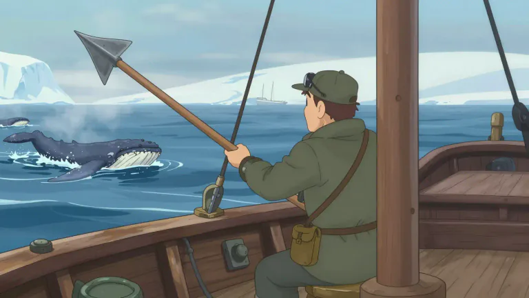 Visual representation of "whaler" - A person who hunts whales