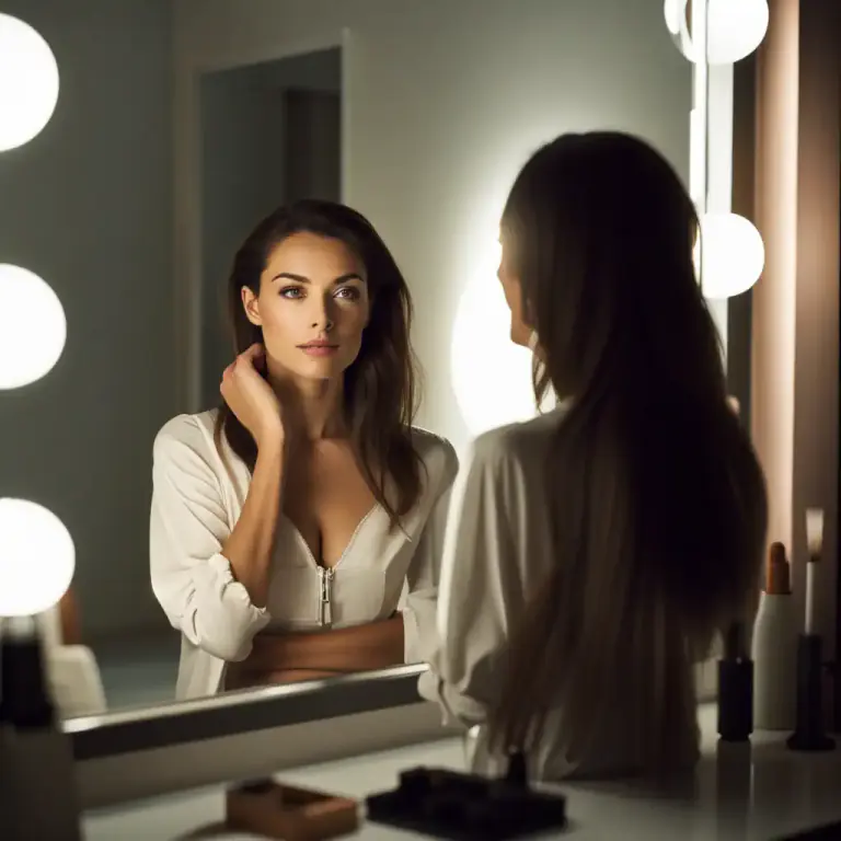 Visual representation of "herself" - Used when the female subject and object are the same person.
