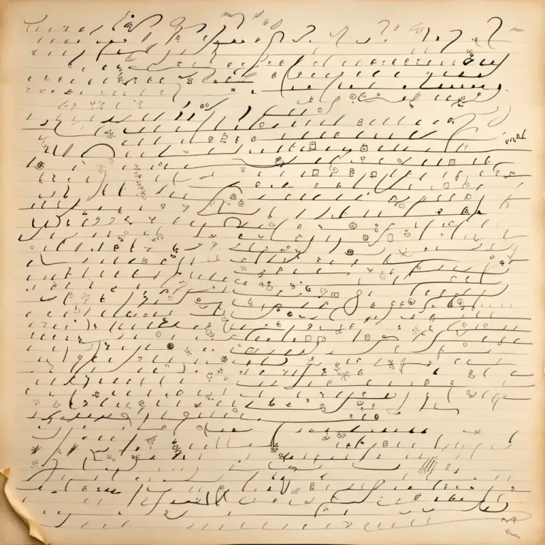Visual representation of "hieroglyphic" - Something difficult to decipher or understand.