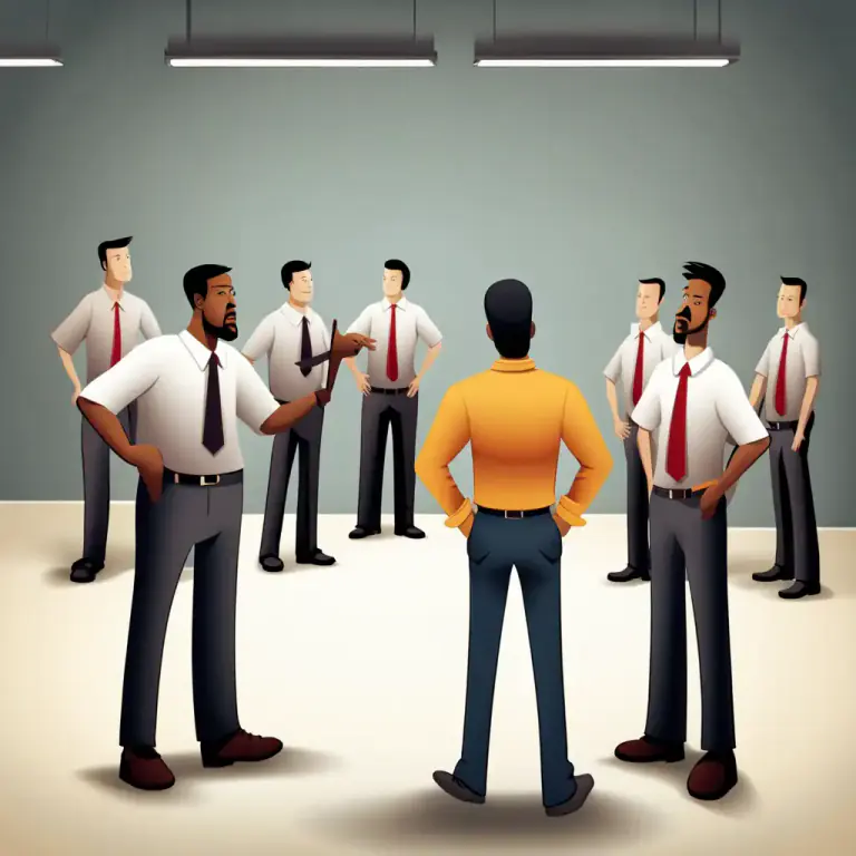 Visual representation of "single out" - To treat someone or something differently from others