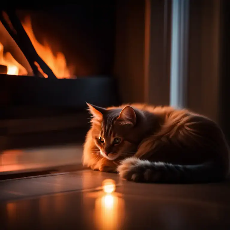 Visual representation of "tuck up" - To curl up into a small space or into a warm place, in order to relax or feel comfortable.
