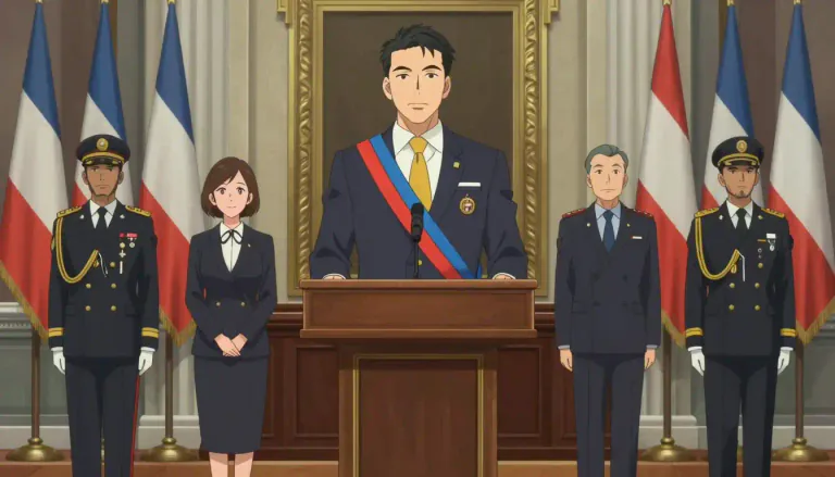 Visual representation of "premier" - The person who is head of state in some countries.