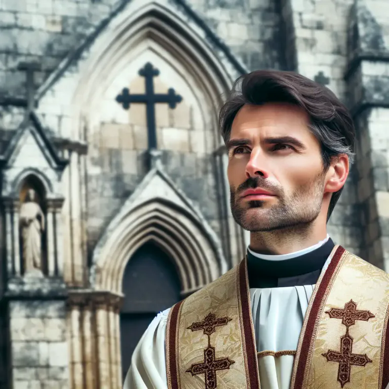 Visual representation of "ecclesiastic" - Related to the Christian Church or its clergy