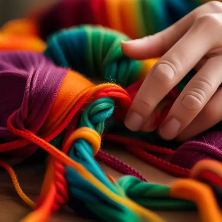 Visual representation of "knot" - To make a knot in; to secure with a knot