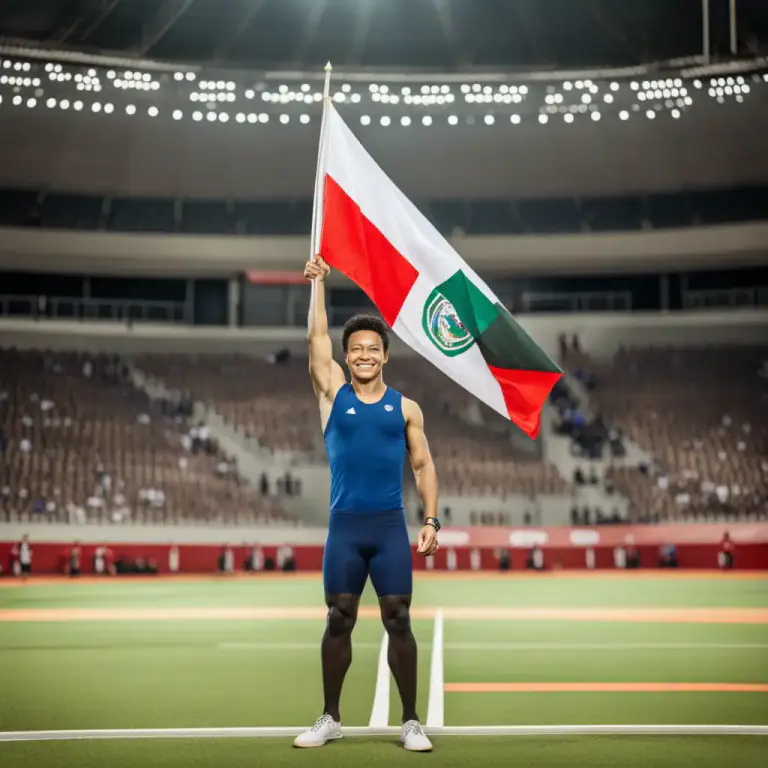 Visual representation of "keep the flag flying" - To represent or show support for one's country