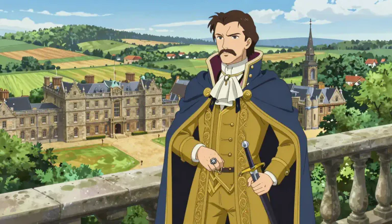 Visual representation of "marquess" - A man who is a member of the nobility, ranking directly below a duke and above an earl or count.
