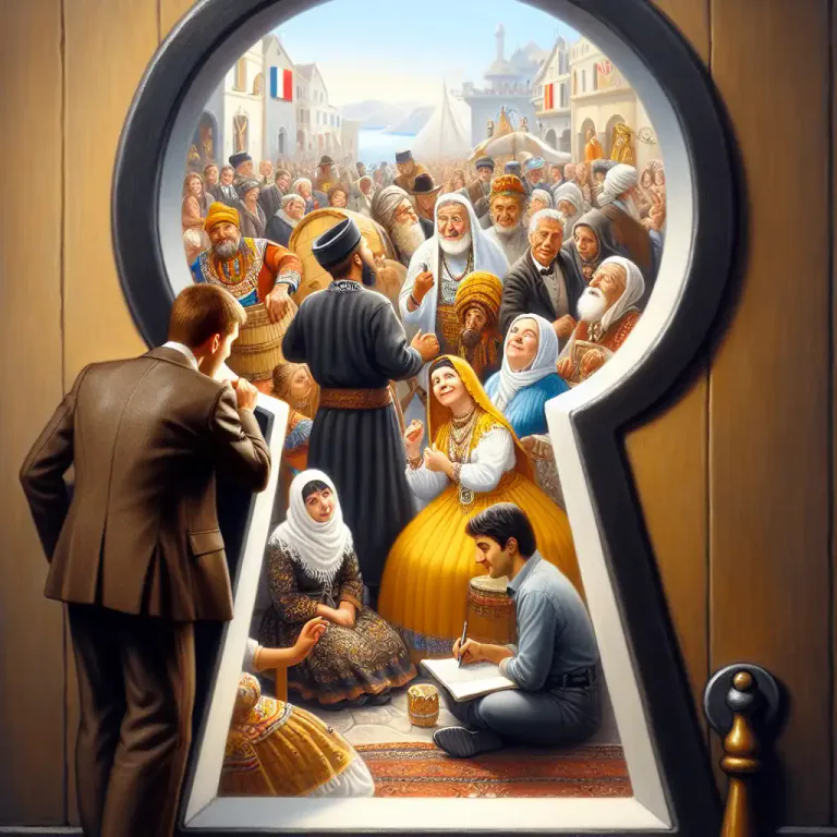 Visual representation of "parochial" - Having a limited or narrow view