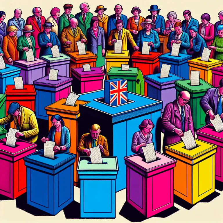 Visual representation of "proportional" - In politics, a type of election system where the number of seats a party gets is directly related to the number of votes they get