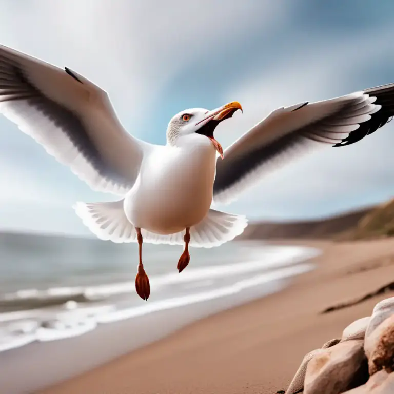 Visual representation of "squawk" - To make a loud, harsh noise, like a bird