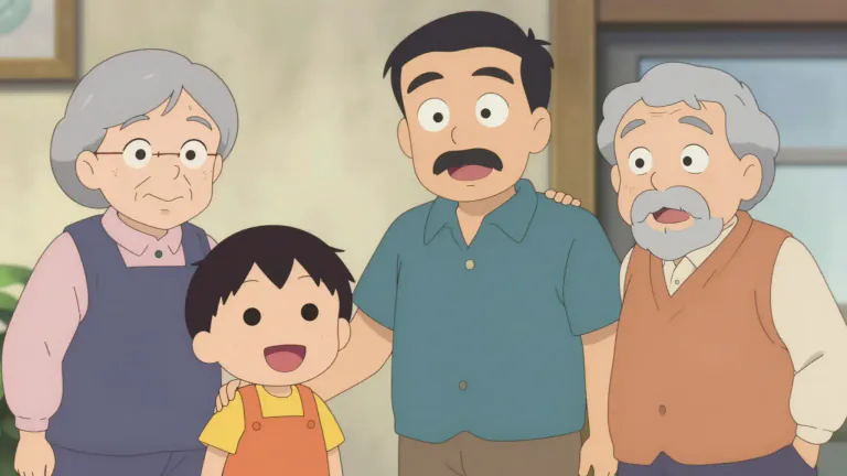 Visual representation of "grandparent" - The parent of your father or mother