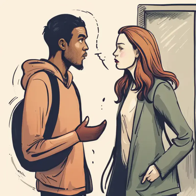 Visual representation of "up front" - Being direct or clear about something, not hiding anything.