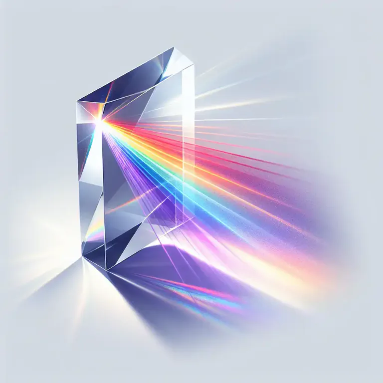 Visual representation of "dispersion" - In physics, it is how a wave changes speed and bends when it passes from one medium to another