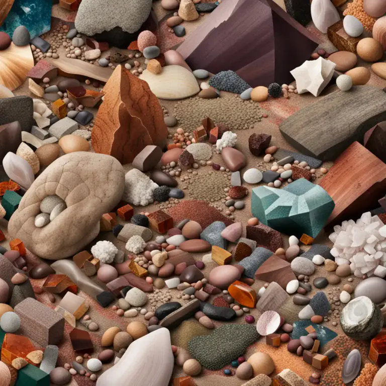 Visual representation of "mineralogy" - The minerals found in a particular area or on a specific object