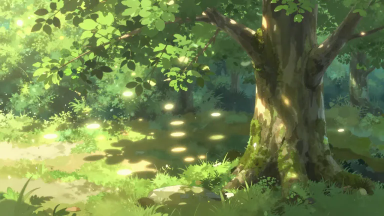 Visual representation of "dappled" - Covered in or marked with spots or round patches of color or light.