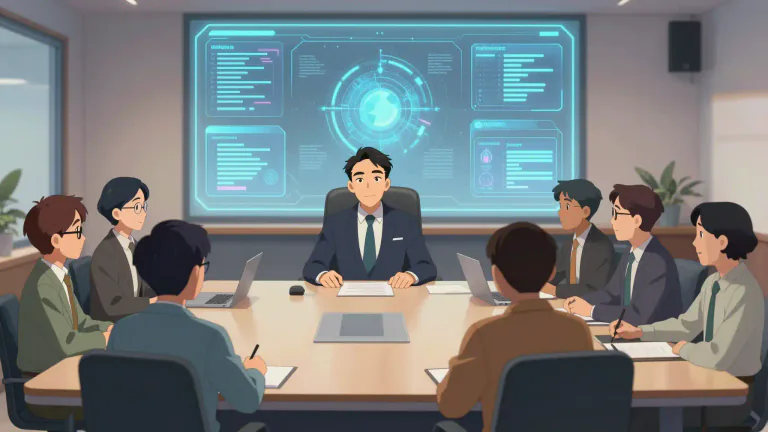Visual representation of "directorship" - The position or job of being in charge or controlling a group, company, or organization