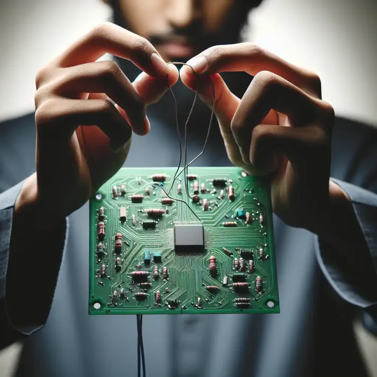 Visual representation of "jumper" - In electronics, a short wire used to complete a circuit or to bypass a break in the circuit.