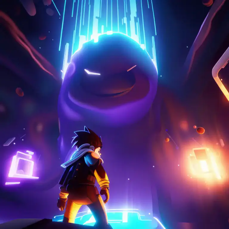 Visual representation of "level down" - In video games, to decrease the character's level or power