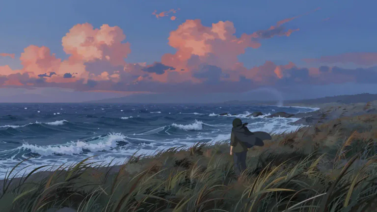 Visual representation of "easterly" - A wind that comes from the east