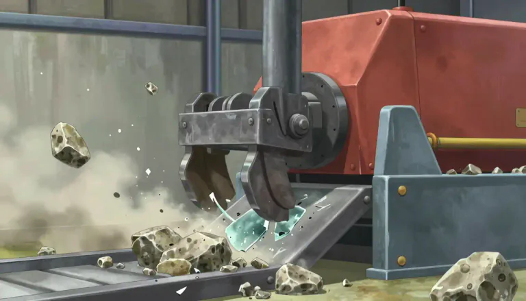 Visual representation of "crusher" - An instrument or machine that is used for crushing things like stone, glass, etc.