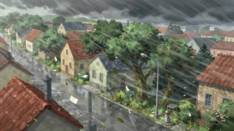 Visual representation of "gale" - A very strong wind