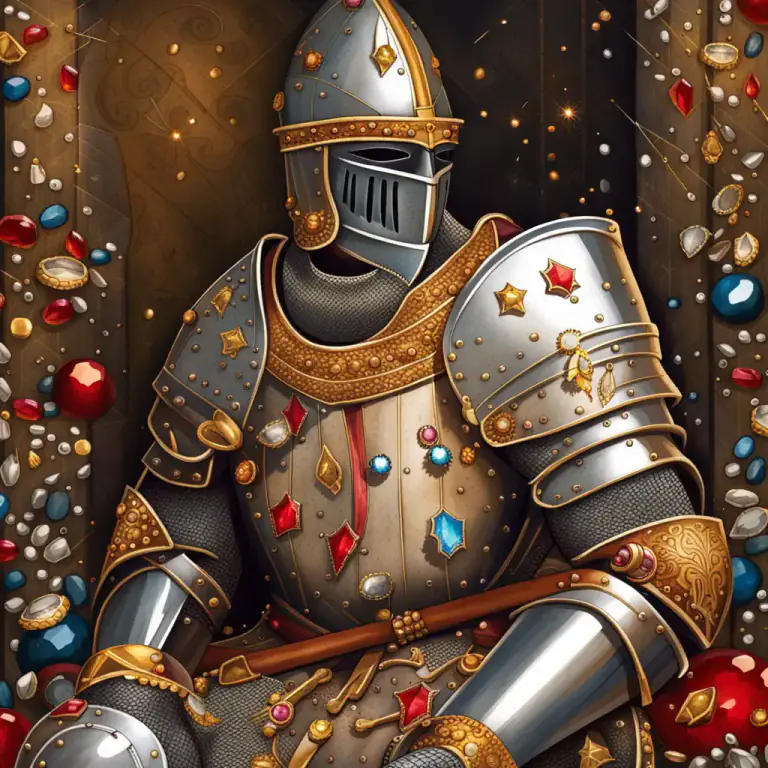 Visual representation of "studded" - To decorate or cover something with many small, sharp points or objects.