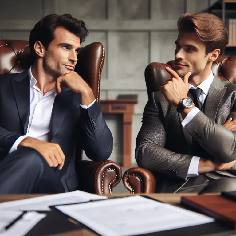 Visual representation of "coy" - Used to describe a tactic in negotiations where someone pretends to be uncertain to gain advantage.