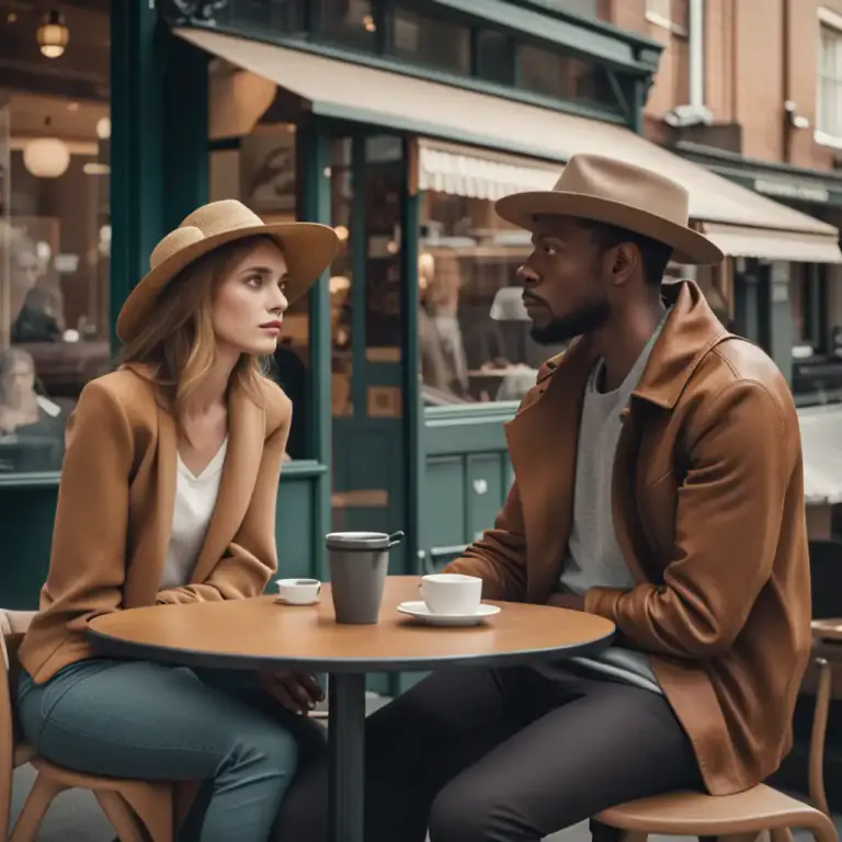 Visual representation of "play gooseberry" - be an unwanted third person, often in a romantic situation