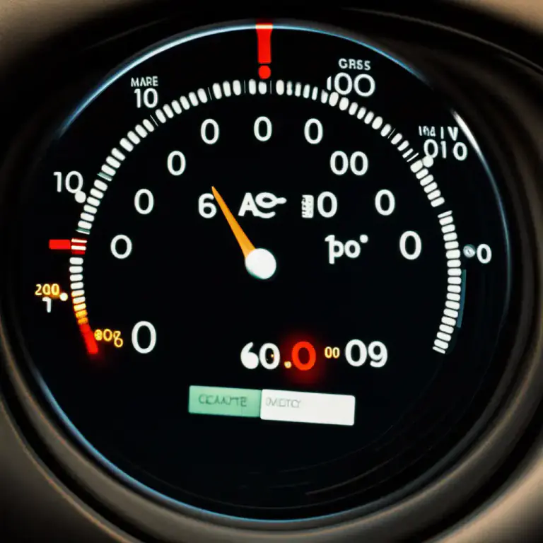 Visual representation of "mileage" - The number of miles that a vehicle has driven.