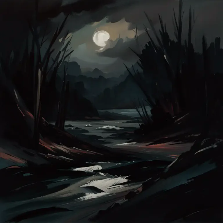 Visual representation of "atmospheric" - Relating to the tone or mood of a piece of artwork