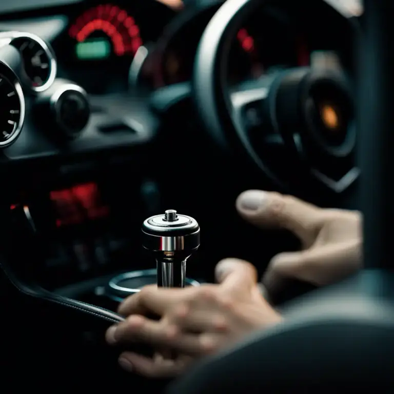 Visual representation of "shift" - To change gears in a vehicle
