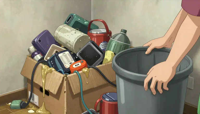 Visual representation of "gunk" - A term used to denote any unwanted or useless material.