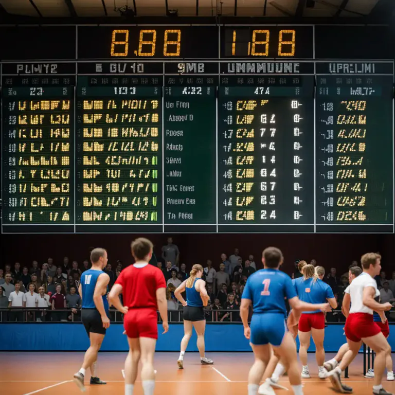 Visual representation of "preliminary" - In competitive sports, the first round of matches before the main part of the competition.