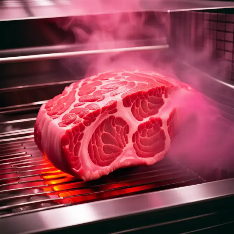 Visual representation of "redden" - To turn or make something red, especially in the context of cooking or heating