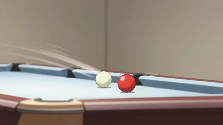 Visual representation of "carom" - To hit and bounce off